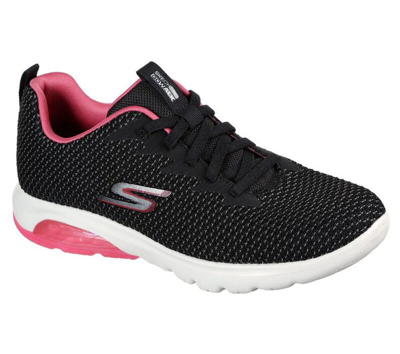 Skechers Dam Svarta/Rosa Slip On - Gowalk Air - Shadow - Sverige (DUHSO-6032)